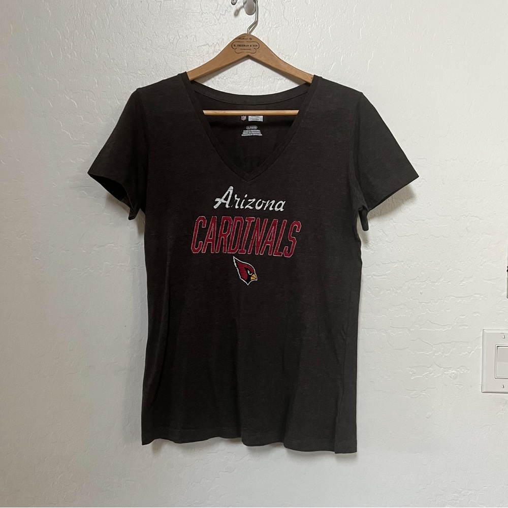 NFL Arizona Cardinals Women's Black V-Neck Tee